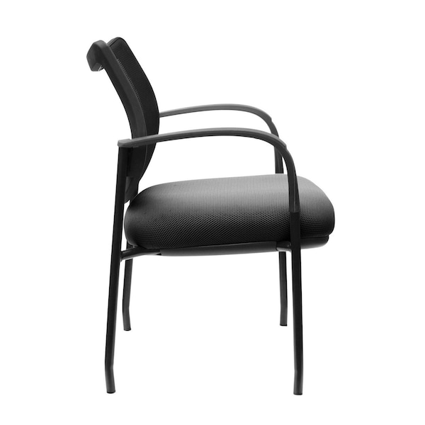 Carson Collection Guest Arm Chair With Black Frame